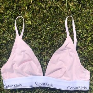 Light pink Calvin Klein bra